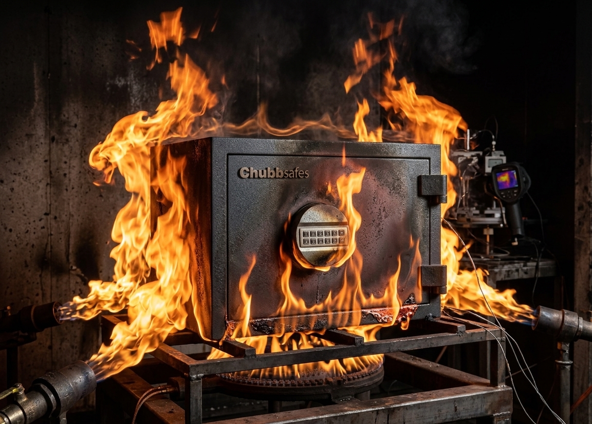 Safes have undergone independent fire endurance testing. Fire tested to a minimum 30 minutes, fire tested safes ideal for home or office providing fire and security protection.