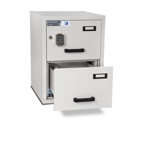 Burtonsafes 2 Drawer FireFile secured digital electronic lock open Burtonsafes 2 Drawer FireFile secured digital electronic lock open