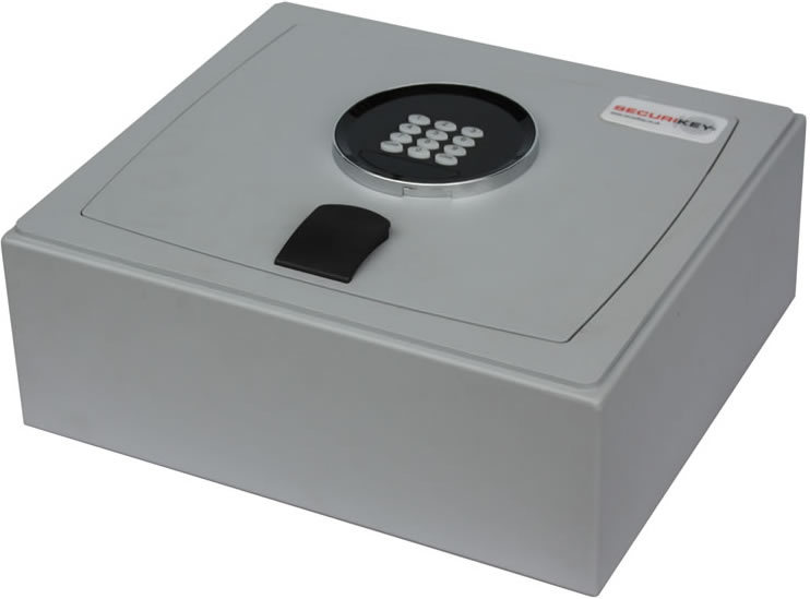 Securikey top loading safe compact home safe with unique top loading door