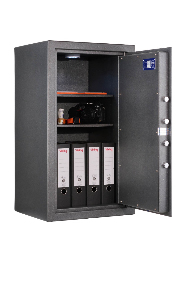 DeRaat Vega 85E digital electronic locking safe open DeRaat Vega 85E digital electronic locking safe open